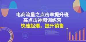 电商流量之点击率提升班+高点击神图训练营:快速起爆,提升销售-泰戈创艺资源库
