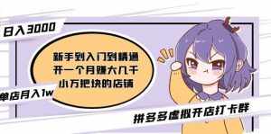 拼多多虚拟开店打卡群:入门到精通(昨日群里有小伙伴3000+)2月26更新-泰戈创艺资源库