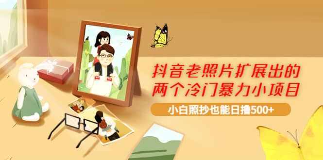 抖音老照片扩展出的两个冷门暴力小项目，小白照抄也能日撸500+-泰戈创艺资源库