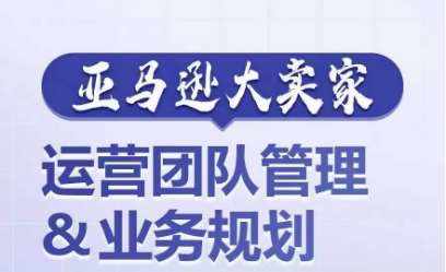 亚马逊大卖家-运营团队管理&业务规划，为你揭秘如何打造超强实力的运营团队-泰戈创艺资源库