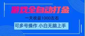 (11201期)游戏自动打金搬砖,单号收益200 日入1000+ 无脑操作-泰戈创艺资源库