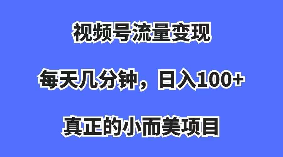 视频号流量变现，每天几分钟，收入100+，真正的小而美项目-泰戈创艺资源库