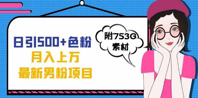 日引500+色粉轻松月入上万九月份最新男粉项目（附753G素材）-泰戈创艺资源库