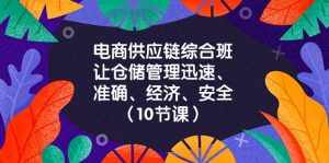 (8246期)电商-供应链综合班,让仓储管理迅速、准确、经济、安全!(10节课)-泰戈创艺资源库
