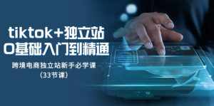 (8065期)tk+独立站从0基础入门到精通,跨境电商独立站新手必学课(33节课)-泰戈创艺资源库