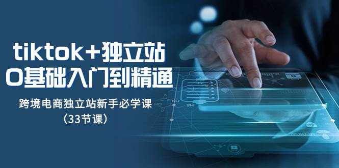 （8065期）tk+独立站从0基础入门到精通，跨境电商独立站新手必学课（33节课）-泰戈创艺资源库