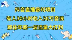 （8388期）抖音直播暴利项目，有人30小时收入36万音浪，公司宣传片年会视频制作，…-泰戈创艺资源库