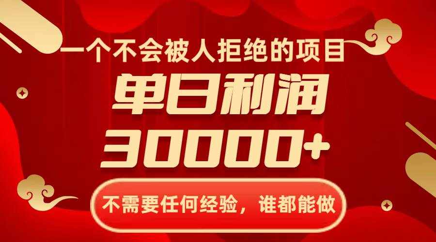 （8120期）一个不会被人拒绝的项目，不需要任何经验，谁都能做，单日利润30000+-泰戈创艺资源库