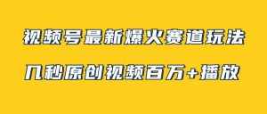 （7917期）视频号最新爆火赛道玩法，几秒视频可达百万播放，小白即可操作（附素材）-泰戈创艺资源库