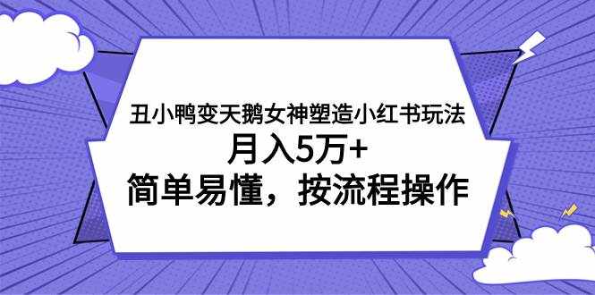 （7604期）丑小鸭变天鹅女神塑造小红书玩法，月入5万+，简单易懂，按流程操作-泰戈创艺资源库