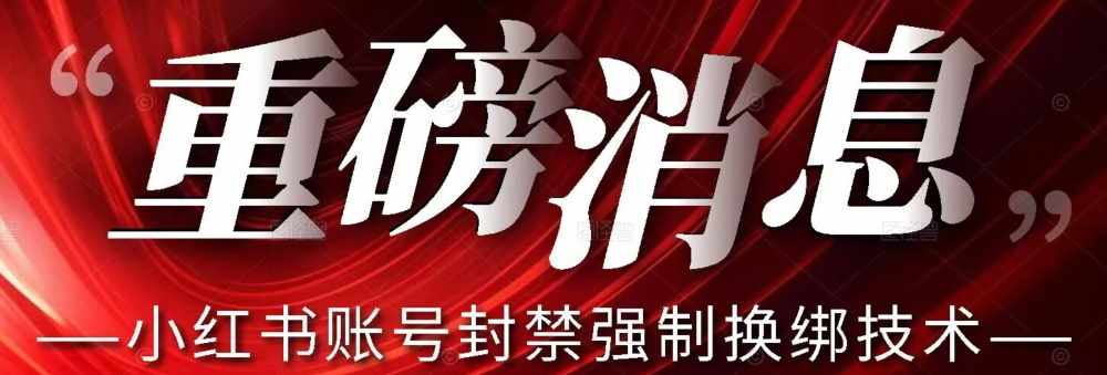 【最新】小红书账号封禁强制换绑技术可日赚300-泰戈创艺资源库