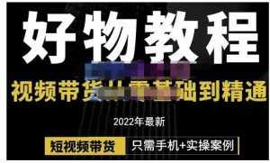 锅锅老师好物分享课程：短视频带货从零基础到精通，只需手机+实操-泰戈创艺资源库