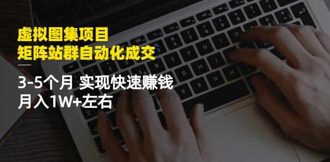 虚拟图集项目：矩阵站群自动化成交，3-5个月实现快速赚钱月入1W+左右-泰戈创艺资源库