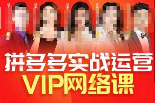 推易拼多多VIP全套直播课程，拼多多店铺实操玩法+实战玩法选款内功+直通车高阶等-泰戈创艺资源库
