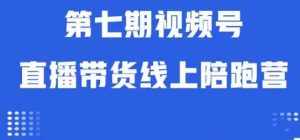视频号直播带货线上陪跑营第七期：算法解析+起号逻辑+实操运营-泰戈创艺资源库