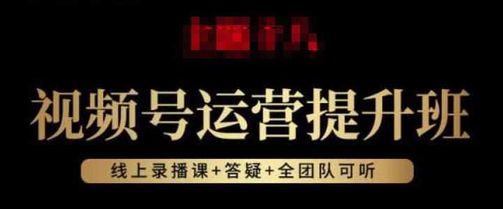 视频号运营提升班：视频号起号逻辑，视频号选品技巧及带货-泰戈创艺资源库