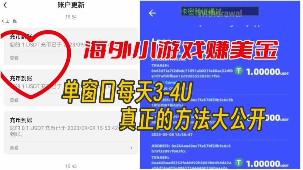 海外小游戏美金项目真正可以达到3-4U单窗口的方法，单台电脑收入300+【揭秘】-泰戈创艺资源库