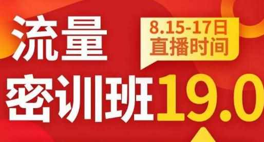 秋秋线上流量密训班19.0，打通流量关卡，线上也能实战流量破局-泰戈创艺资源库