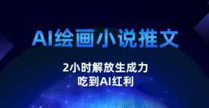 AI绘画小说推文，2小时解放生产力，吃到AI红利【揭秘】-泰戈创艺资源库