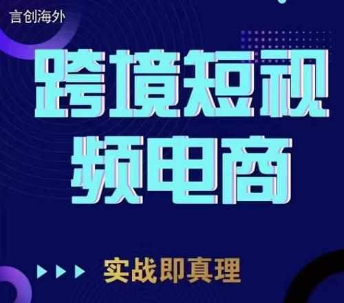 钧哥TikTok短视频底层实操，言创海外跨境短视频，实战即真理-泰戈创艺资源库