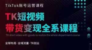 Tiktok运营线上训练营，引流爆单，急速涨粉，Tiktok短视频玩法大揭秘-泰戈创艺资源库