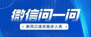 全网首发微信问一问新风口变现项目(价值1999元)【揭秘】-泰戈创艺资源库