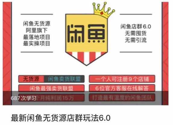 闲鱼无货源店群玩法6.0，无需囤货，无需引流，两个月盈利18W的核心秘籍，所有细节一清二楚-泰戈创艺资源库
