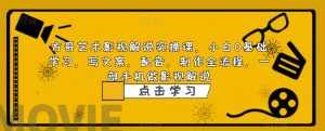 方哥艺术影视解说实操课，小白0基础学习，写文案，配音，制作全流程，一部手机做影视解说-泰戈创艺资源库