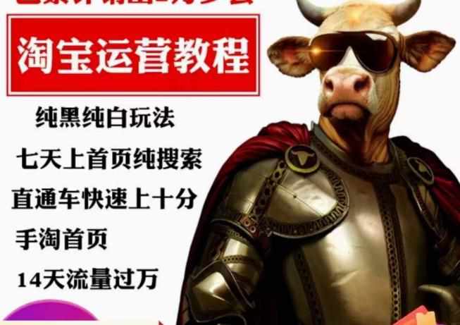 猫老师·淘系算法逆向解密，​纯黑纯白玩法，七天上首页纯搜索，手淘首页14天流量过万-泰戈创艺资源库