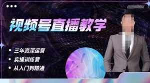 杨sir·视频号直播运营教学，视频号直播流量的底层逻辑，解决直播间没流量，不开单的窘境-泰戈创艺资源库