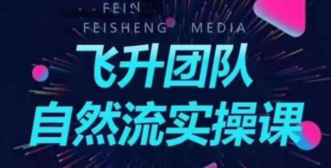 飞升团队课程自然流实操课，抖音半无人起号主播间搭建教学-泰戈创艺资源库