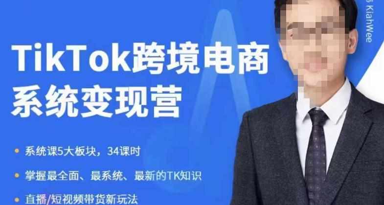 嘉伟5月新课《TiKToK跨境电商变现营》跨境电商系统传授TikTok玩法，从小白到高手，真正的电商实战课程-泰戈创艺资源库