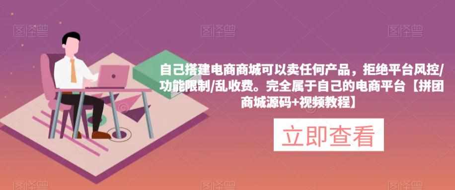 自己搭建电商商城可以卖任何产品，完全属于自己的电商平台【拼团商城源码+视频教程】-泰戈创艺资源库