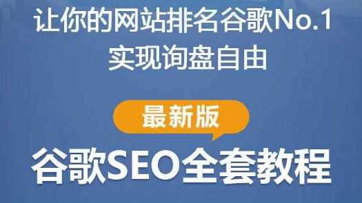 谷歌SEO实战教程：如何让你的网站在谷歌排名第一，内容从入门到高阶，适合个人及团队-泰戈创艺资源库