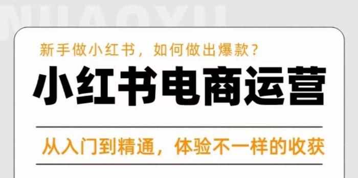 红商学院·小红书电商运营课，​新手做小红书如何快速做出爆款，从入门到精通，体验不一样的收货-泰戈创艺资源库