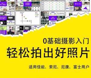 0基础摄影入门,轻松拍出好照片(适用佳能、索尼、尼康、富士用户)-泰戈创艺资源库