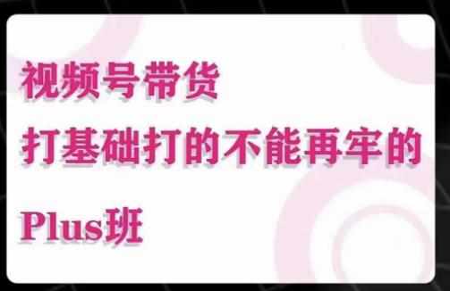 大播汇·视频号带货Puls班,视频号底层逻辑,起号自然流鱼塘等玩法-泰戈创艺资源库
