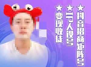 抖音招商矩阵号＋IP人设号+变现收徒，教你如何做抖音，通过抖音如何变现-泰戈创艺资源库