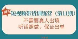 视频带货训练营,不需要真人出境,听话照做,保证出单-泰戈创艺资源库