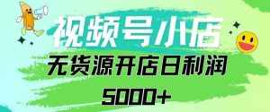 视频号无货源小店从0到1日订单量千单以上纯利润稳稳5000+【揭秘】-泰戈创艺资源库