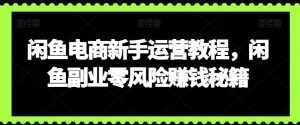 闲鱼电商新手运营教程，闲鱼副业零风险赚钱秘籍-泰戈创艺资源库