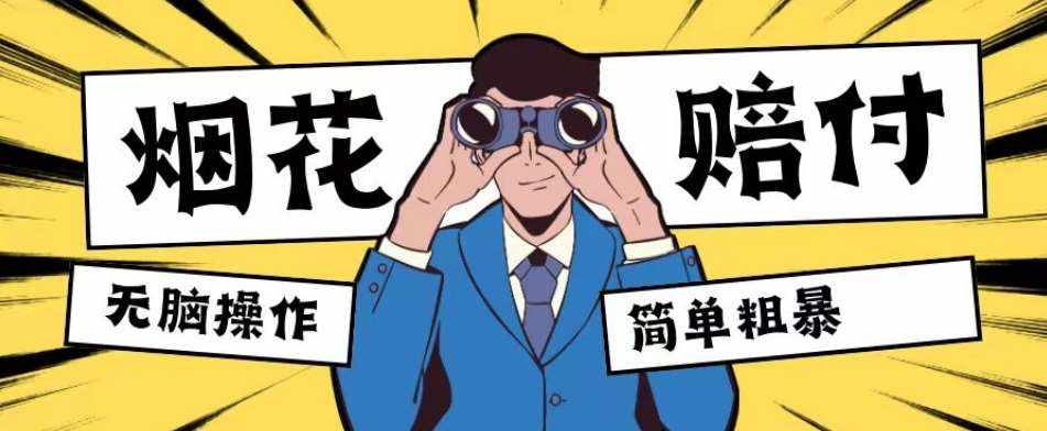 最新蓝海玩法，烟花爆竹赔付，单订单赔付200-500无脑操作【仅揭秘】-泰戈创艺资源库