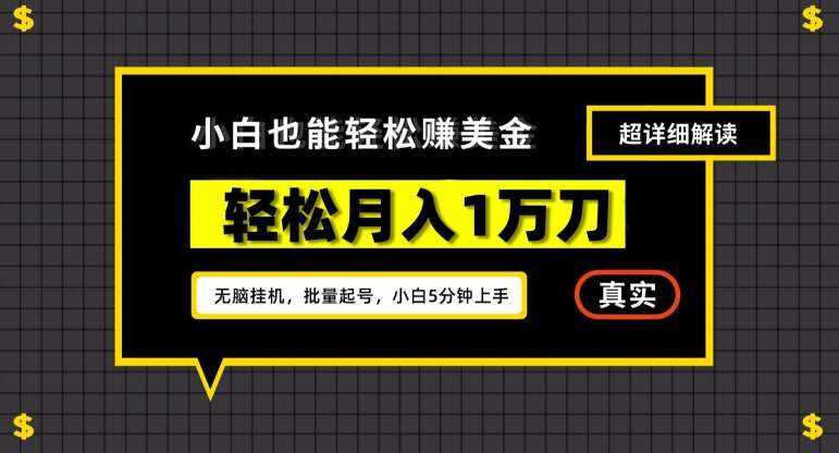 谷歌看广告撸美金2.0，无脑挂机，多号操作，月入1万刀【揭秘】-泰戈创艺资源库