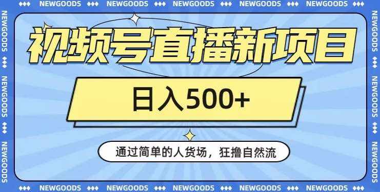 视频号直播新项目,通过简单的人货场,狂撸自然流,日入500+【260G资料】-泰戈创艺资源库