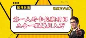 流量卡长期项目,低门槛 人人都可以做,可以撬动高收益【揭秘】-泰戈创艺资源库