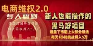 电商维权 4.0 如何做到月入 5 万+每天 1 小时新人也能快速上手【仅揭秘】-泰戈创艺资源库