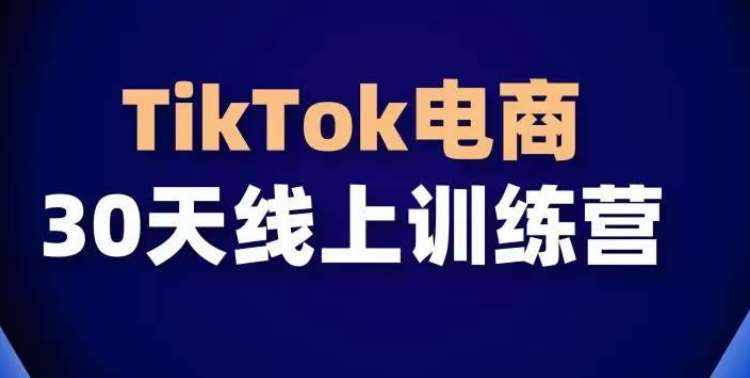 TikTok电商带货30天线上课，不可错过的全球流量洼地！-泰戈创艺资源库