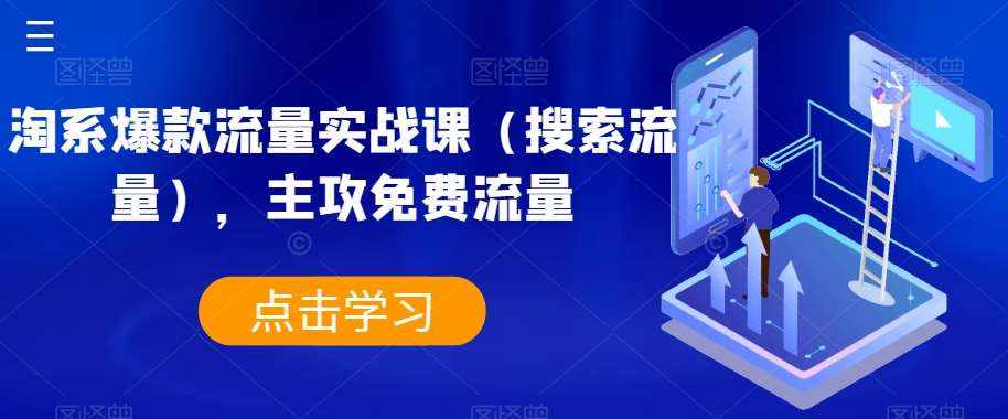 淘系爆款流量实战课（搜索流量），主攻免费流量-泰戈创艺资源库