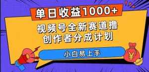 单日收益1000+,视频号全新赛道撸创作者分成计划,小白易上手【揭秘】-泰戈创艺资源库