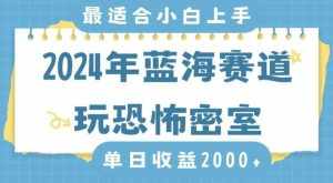 2024年蓝海赛道玩恐怖密室日入2000+,无需露脸,不要担心不会玩游戏,小白直接上手,保姆式教学【揭秘】-泰戈创艺资源库